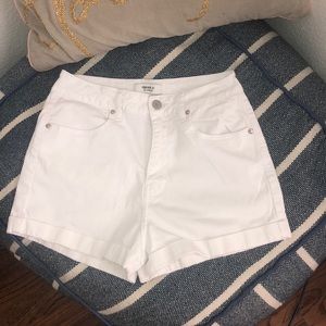White Forever 21 denim shorts